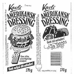KAVLI AMERIKANSK DRESSING NO 1 – varumärkesbild för O. Kavli Aktiebolag