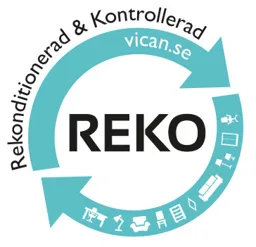 REKO, Rekonditionerad & Kontrollerad, vican.se – varumärkesbild för VICAN AB