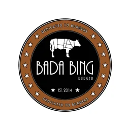 DEDICATED TO BURGERS BADA BING BURGER DEDICATED TO BURGERS EST 2014 – varumärkesbild för Bada Bing Burger AB