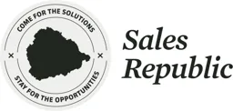 Sales Republic - Come for the solutions - Stay for the opportunities – varumärkesbild för Sales Republic AB