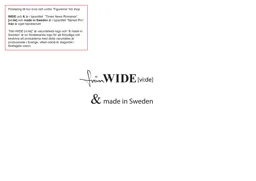 från WIDE[vi:de] & made in Sweden – varumärke, Architect N Hero AB