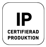 IP CERTIFIERAD PRODUKTION – varumärkesbild för Sigill Kvalitetssystem Aktiebolag