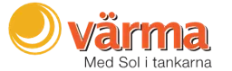 värma, med sol i tankarna – varumärkesbild för Värma Norden AB