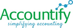 Accountify simplifying accounting – varumärkesbild för Accountify AB