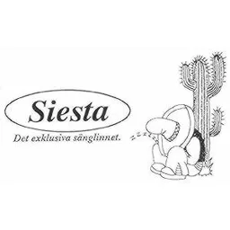 SIESTA DET EXKLUSIVA SÄNGLINNET – varumärkesbild för Desir Import Trading Aktiebolag