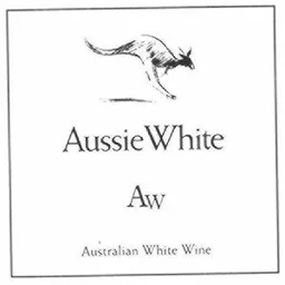AUSSIE WHITE AW AUSTRALIAN WHITE WINE – varumärkesbild för The Absolut Company Aktiebolag
