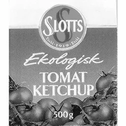 SLOTTS EKOLOGISK TOMAT KETCHUP – varumärkesbild för Unilever Sverige AB