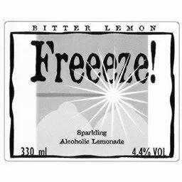 FREEEZE! BITTER LEMON SPARKLING ALCOHOLIC LEMONADE – varumärkesbild för Aktiebolaget Åbro Bryggeri