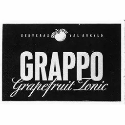 SERVERAS VÄL AVKYLD GRAPPO Grapefruit Tonic – varumärkesbild för Carlsberg Sverige Aktiebolag