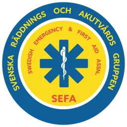 SVENSKA RÄDDNINGS OCH AKUTVÅRDS GRUPPEN SWEDISH EMERGENCY & FIRST AID ASSN. SEFA – varumärkesbild för Onroad Communications AB