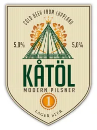 KÅTÖL MODERN PILSNER COLD BEER FROM LAPPLAND 1 LAGER BEER 5,0% 5,0% – varumärkesbild för Norrlandsbryggarna AB