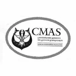 CMAS CONFEDERATION MONDIALE DES ACTIVITES SUBAQUATIQUES – varumärkesbild för SVENSKA SPORTDYKARFÖRBUNDET