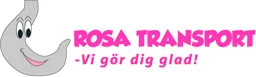 ROSA TRANSPORT -Vi gör dig glad! – varumärkesbild för Voene AB