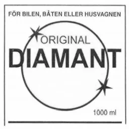ORIGINAL DIAMANT FÖR BILEN BÅTEN ELLER HUSVAGNEN – varumärke, HS Länghems försäljning och modesöm Kommanditbolag