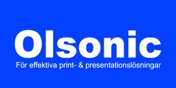 Olsonic För effektiva print- & presentationslösningar – varumärkesbild för Olsonic AB
