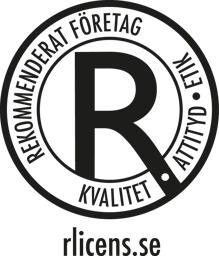 R REKOMMENDERAT FÖRETAG KVALITET ATTITYD ETIK rlicens.se – varumärke, R - Företagen Aktiebolag