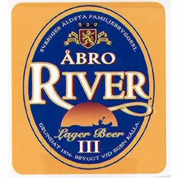 ÅBRO RIVER LAGER BEER III – varumärkesbild för Aktiebolaget Åbro Bryggeri