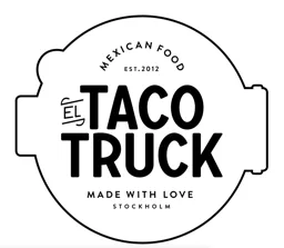 EL TACO TRUCK MEXICAN FOOD EST. 2012 MADE WITH LOVE STOCKHOLM – varumärkesbild för El Taco Truck AB