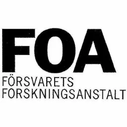 FOA FÖRSVARETS FORSKNINGSANSTALT – varumärke, TOTALFÖRSVARETS FORSKNINGSINSTITUT, FOI
