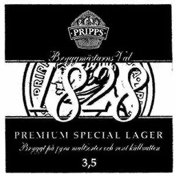 1828 PRIPPS BRYGGMÄSTARNS VAL PREMIUM SPECIAL LAGER – varumärkesbild för Carlsberg Sverige Aktiebolag