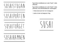 Sushi – varumärkesbild för Byrma AB