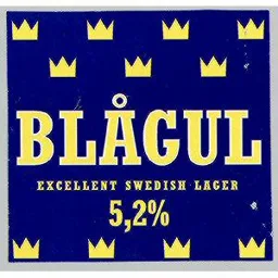 BLÅGUL EXCELLENT SWEDISH LAGER 5,2% – varumärkesbild för Carlsberg Sverige Aktiebolag