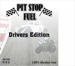 PIT STOP FUEL Drivers Edition VATTEN 0,5L 100% Alcohol free – varumärkesbild för Sista versen 81080 AB