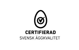 CERTIFIERAD SVENSK ÄGGKVALITET – varumärkesbild för SFS - Svenska Ägg Service Aktiebolag
