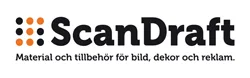 ScanDraft Material och tillbehör för bild, dekor och reklam. – varumärkesbild för Scandraft Aktiebolag
