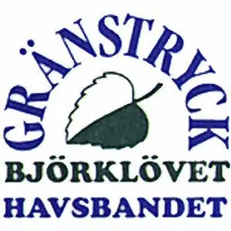 GRÄNSTRYCK BJÖRKLÖVET HAVSBANDET – varumärkesbild för Stampen Lokala Medier Aktiebolag