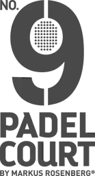 No.9 Padel Court by Markus Rosenberg – varumärkesbild för MMR Höllviken AB