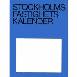 STOCKHOLMS FASTIGHETS KALENDER – varumärkesbild för SFK Estate Market Services AB