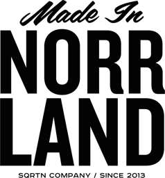 Made In NORR LAND SQRTN COMPANY / SINCE 2013 – varumärkesbild för Sqrtn Company AB