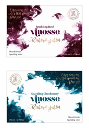 Vinosse Richard Juhlin R Sparkling Rosé Enjoy every day. Or that special day. Pure joy! Non-alcoholic Sparkling wine 0% vol e750 ml BY RICHARD JUHLIN SELECTED ENDORSED BY Vinosse Richard Juhlin R Sparkling Chardonnay Enjoy every day. Or that special day. – varumärkesbild för Oddbird International AB