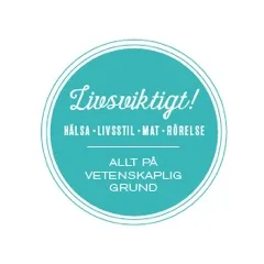Livsviktigt! Hälsa Livsstil Mat Rörelse. Allt på vetenskaplig grund – varumärkesbild för Holm & Holm Kommunikation AB