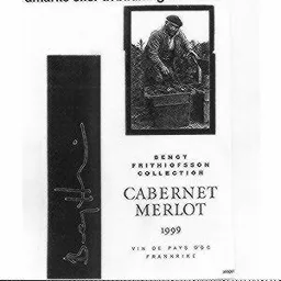 BENGT FRITHIOFSSON COLLECTION CABERNET MERLOT 1999 ... – varumärkesbild för Arvid Nordquist Handelsaktiebolag