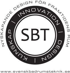 nyskapande design för framtiden rum INNOVATION DESIGN KUNSKAP SBT www.svenskbadrumsteknik.se – varumärkesbild för Slutplattan SIRGA 126673 AB
