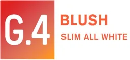 G.4 BLUSH SLIM ALL WHITE – varumärkesbild för Swedish Match North Europe AB