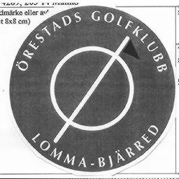 ÖRESTADS GOLFKLUBB LOMMA-BJÄRRED – varumärke, ÖRESTADS GOLFKLUBB