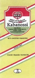 HERZ HERZ AG BUDAPEST MEMBER OF THE PICK GROUKABANOSSI ÄKTA UNGERSK KABANOSSI – varumärkesbild för Alexander Grünfeld AB
