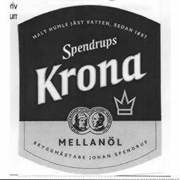SPENDRUPS KRONA MELLANÖL MALT HUMLE JÄST VATTEN SEDAN 1897 BRYGGMÄSTARE JOHAN – varumärkesbild för Spendrups Bryggeriaktiebolag