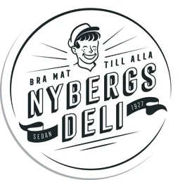 Bra mat till alla Nybergs Deli Sedan 1927 – varumärkesbild för Olle Nyberg Chark Aktiebolag