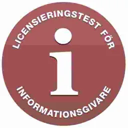 i LICENSIERINGSTEST FÖR INFORMATIONSGIVARE – varumärke, Swedsec Licensiering AB