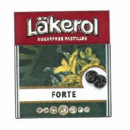 Läkerol SUGARFREE PASTILLES FORTE – varumärkesbild för Cloetta Sverige AB