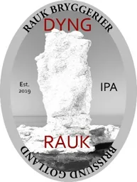 DYNG RAUK IPA RAUK BRYGGERIER BRISSUND GOTLAND Est. 2019 – varumärkesbild för RAUK bryggerier AB