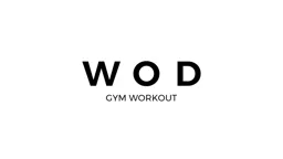 WOD GYM WORKOUT – varumärkesbild för SLVR Media & Design AB
