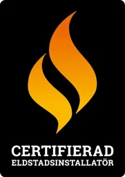 CERTIFIERAD ELDSTADSINSTALLATÖR – varumärkesbild för Eldabutiken i Sverige AB