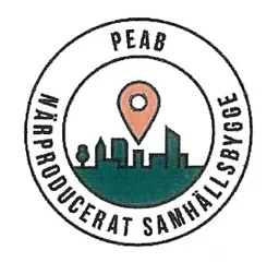PEAB NÄRPRODUCERAT SAMHÄLLSBYGGE – varumärkesbild för Peab AB