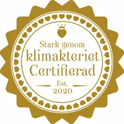 Stark genom klimakteriet Certifierad Est. 2020 – varumärkesbild för Sleeping Bear AB