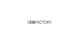 [COFACTOR] – varumärkesbild för COFACTOR Management Group AB